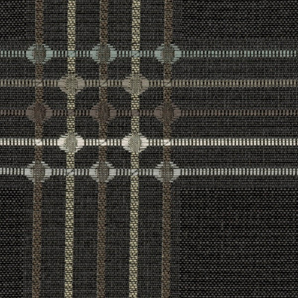 Knoll Legend Zanadu Crypton Geometric Black Upholstery Fabric