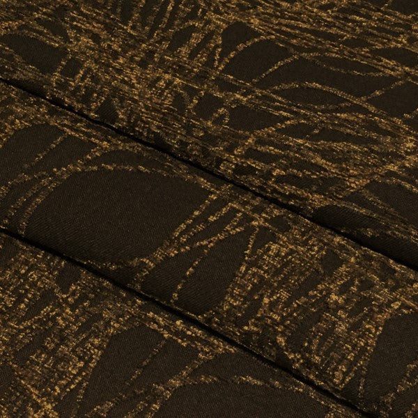 Henges Bark Chenille Brown Upholstery Fabric