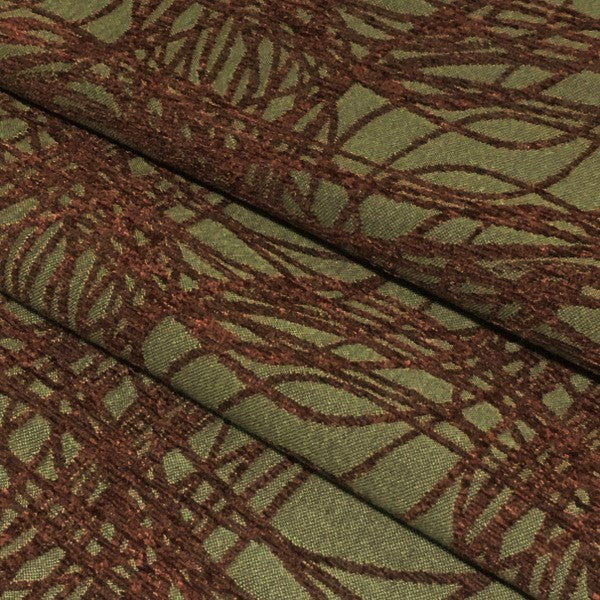 Henges Desert Chenille Brown Upholstery Fabric