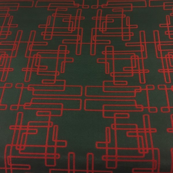 D.L. Couch Klipps Quest Abstract Design Brown Upholstery Fabric
