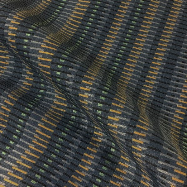 Momentum Journal Lagoon Stripe Blue Upholstery Fabric