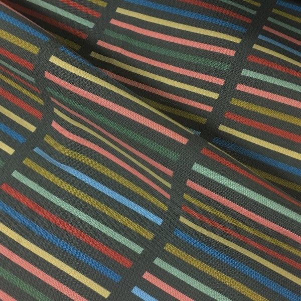 Maharam Sunbrella Brim Candy Stripe Multi Upholstery Fabric – Toto