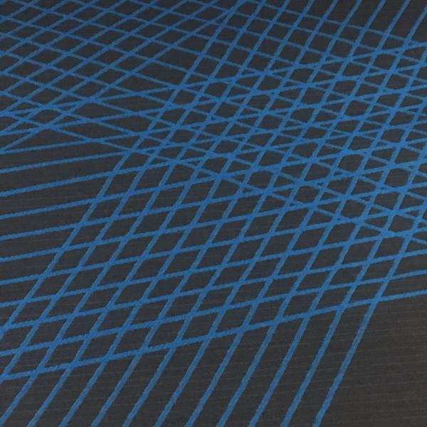 Momentum Crossing Colors Tourmaline Stripe Gray Upholstery Fabric