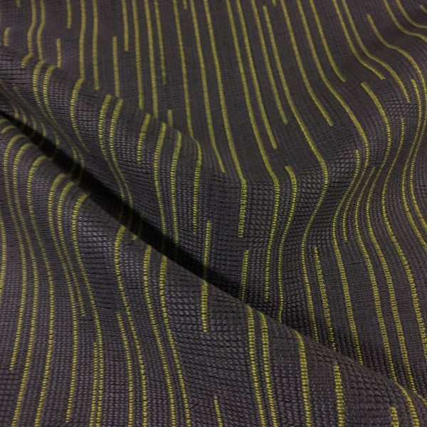 Architex Loose Ends Verdite Stripe Gray Upholstery Fabric