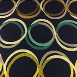 Designtex Rotary Marine Overlapping Circles Upholstery Fabric