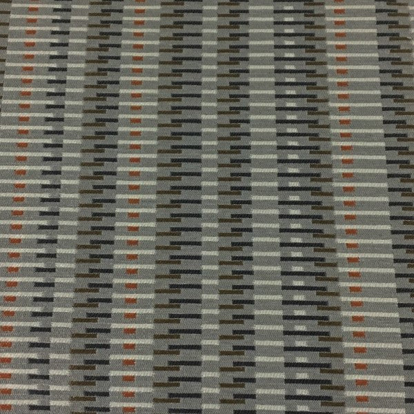Momentum Journal Stone Stripe Gray Upholstery Fabric