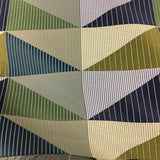 Designtex Triform Blue Coral Multi Geometric Multi Upholstery Fabric