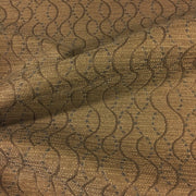 Momentum Ascend Grain Wavy Lined Brown Upholstery Fabric