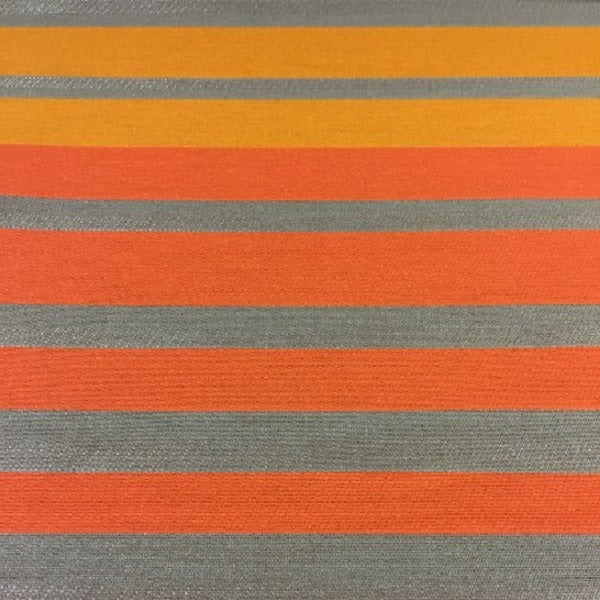 Architex Pipeline Melba Stripe Orange Upholstery Fabric