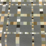 Momentum Cube Cliff Geometric Gray Upholstery Fabric