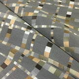 Momentum Cube Cliff Geometric Gray Upholstery Fabric