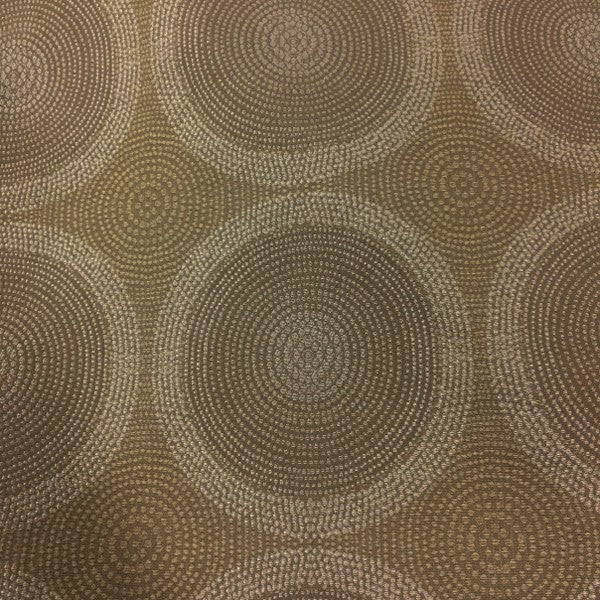 Arc-Com Shibori Pebble Concentric Circles Brown Upholstery Fabric