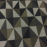 Palazzo Vecchio Modern Geometric Brown Upholstery Fabric