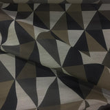 Palazzo Vecchio Modern Geometric Brown Upholstery Fabric