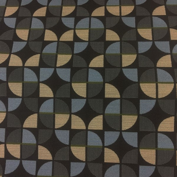 CF Stinson Pinball Moonbeam Geometric Blue Upholstery Fabric