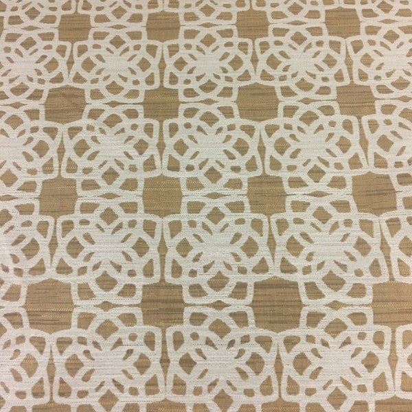 Designtex Lattice Blonde Durable Gold Upholstery Fabric