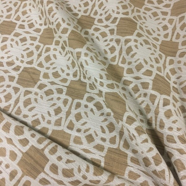 Designtex Lattice Blonde Durable Gold Upholstery Fabric