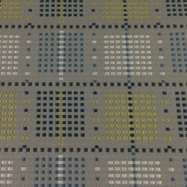 Designtex Divide Nova Geometric Design Gray Upholstery Fabric