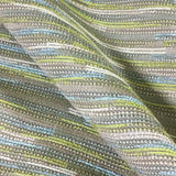 Mayer Bungalow Opal Textured Stripe Tan Upholstery Fabric