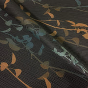 Momentum Banter Toffee Botanical Stripe Brown Upholstery Fabric