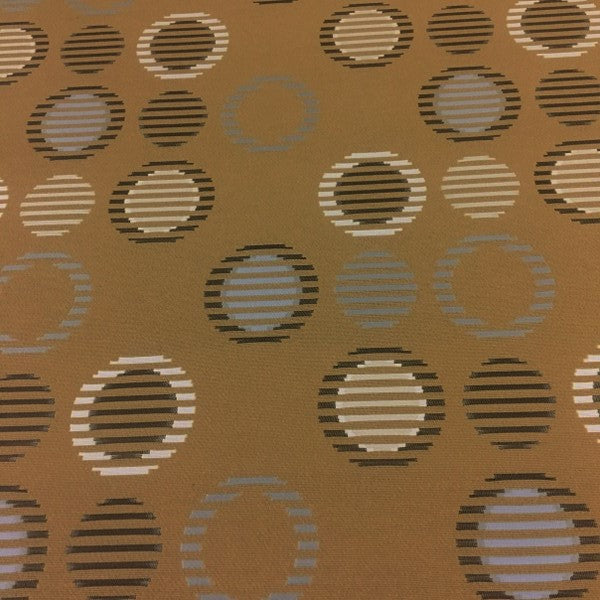 Arc-Com Cirque Butterscotch Geometric Gold Upholstery Fabric