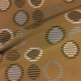 Arc-Com Cirque Butterscotch Geometric Gold Upholstery Fabric