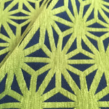 Arc-Com Kirigami Lime Blue Upholstery Fabric