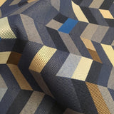  Maharam Parquet Mosaic Blue Upholstery Fabric