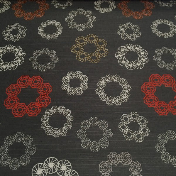 Momentum Allegory Cosmos Abstract Design Gray Upholstery Fabric