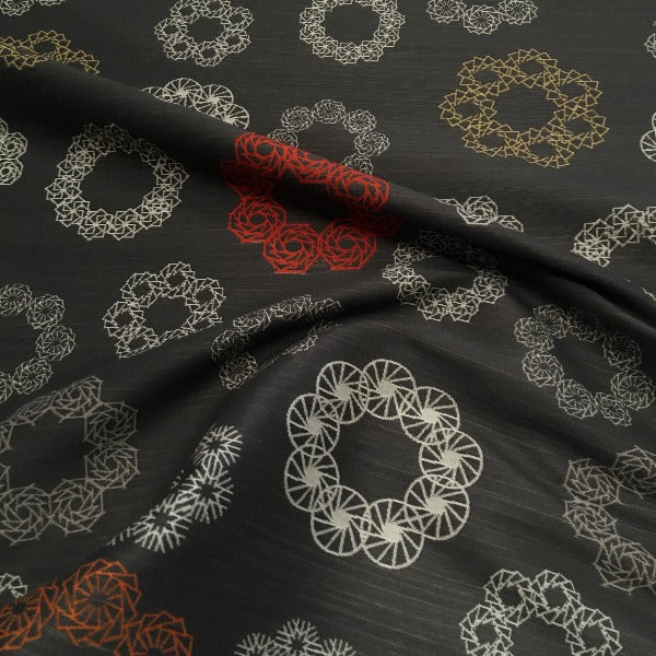 Momentum Allegory Cosmos Abstract Design Gray Upholstery Fabric