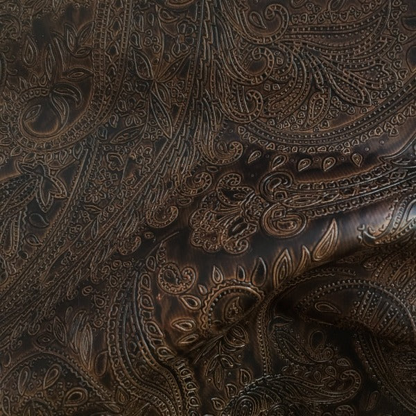 Joseph Noble Great Fake Paisley/Fudge  Upholstery Vinyl