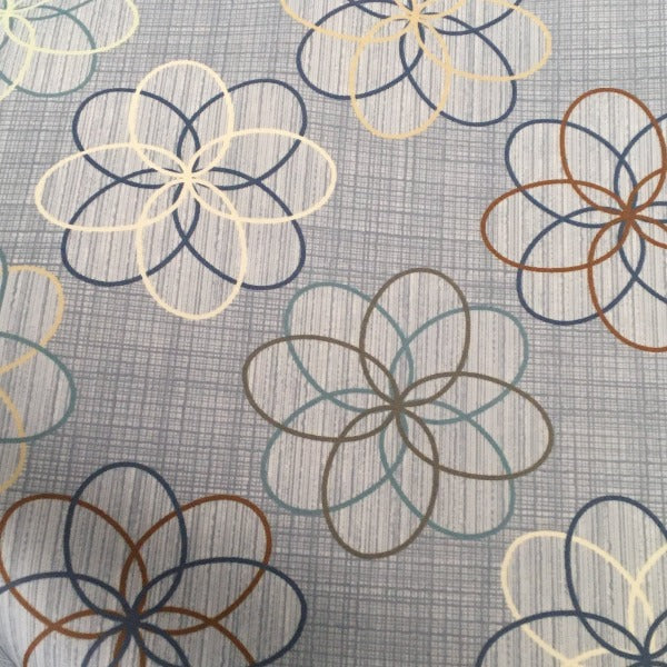 Momentum Silica Toa Honor Blue Floral Upholstery Vinyl