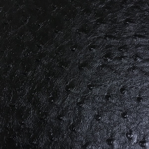 Phoenix Outback Ostrich Skin Black Upholstery Vinyl