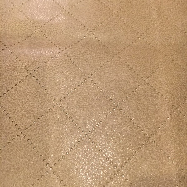 Richloom Gorman Latte Solid Brown Faux Leather Upholstery Vinyl