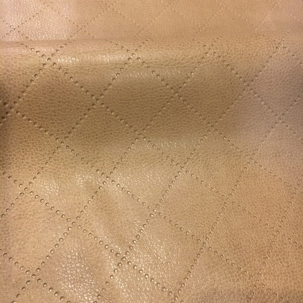 Richloom Gorman Latte Solid Brown Faux Leather Upholstery Vinyl