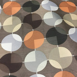 Arc-Com Compass Godiva Geometric Design Brown Upholstery Fabric