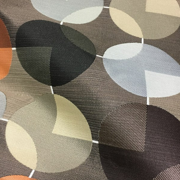 Remnant of Arc-Com Compass Godiva Brown Upholstery Fabric