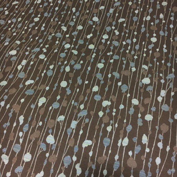 Momentum April Dock Abstract Foliage Brown Upholstery Fabric