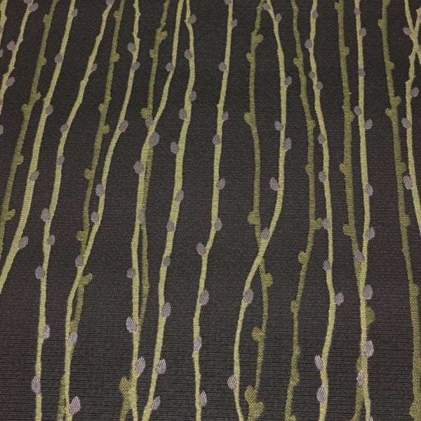 CF Stinson Grove Sage Modern Botanical Brown Upholstery Fabric
