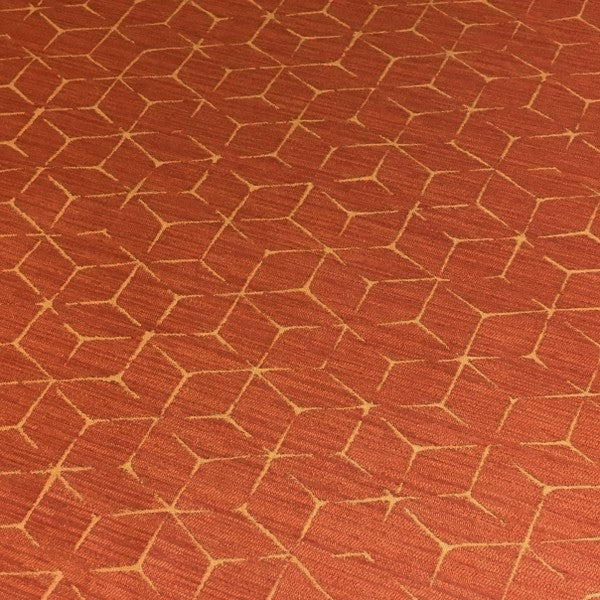 Arc-Com Itajime Tangerine Modern Design Orange Upholstery Fabric