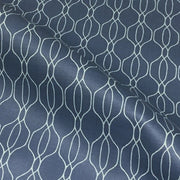 Remnant of Arc-Com Isabella Rainstorm Blue Upholstery Vinyl