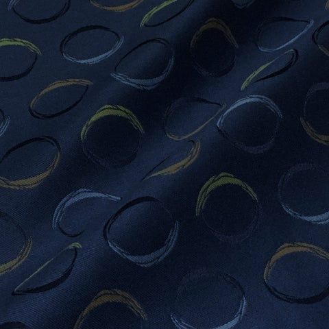 Momentum Bias Lake Circle Blue Upholstery Fabric