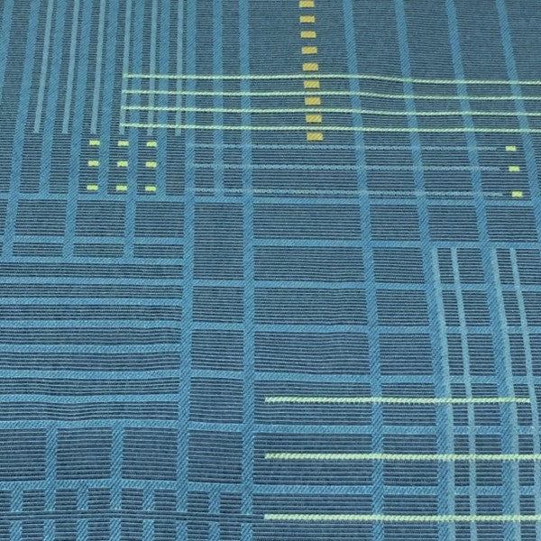 Maharam Urban Pool Modern Geometric Blue Upholstery Fabric