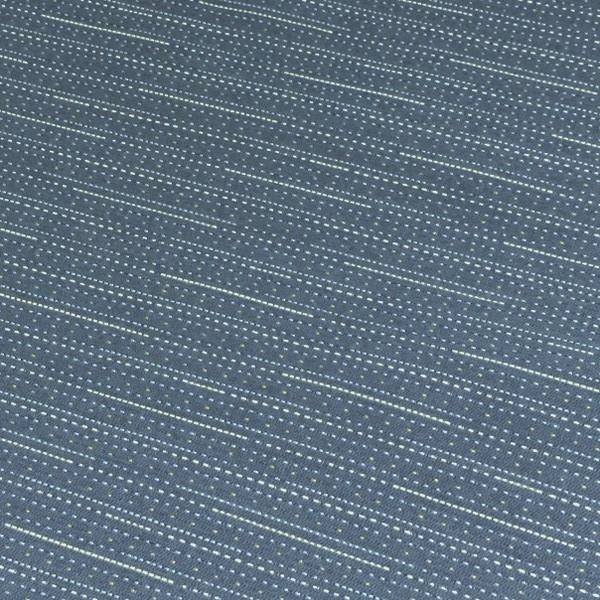 Maharam Pick Ink Rows Of Dots Blue Upholstery Fabric