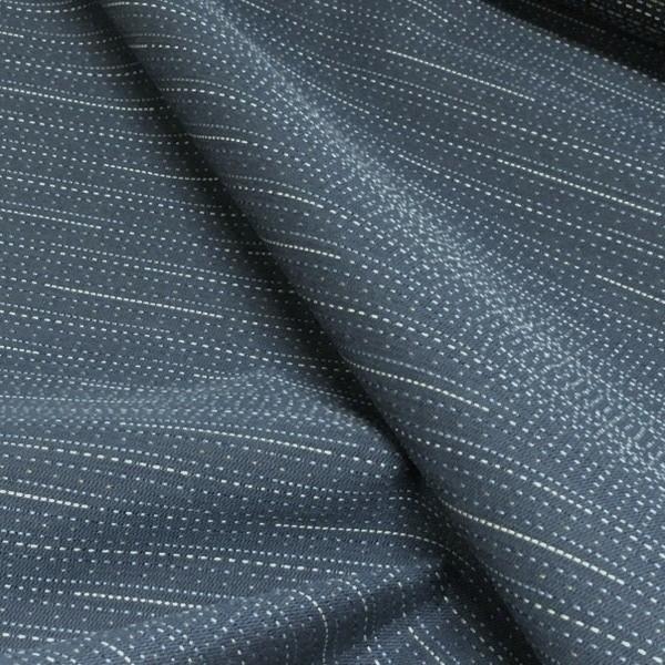Maharam Pick Ink Rows Of Dots Blue Upholstery Fabric