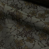 LoomSource Chai Twilight Botanical Gray Upholstery Fabric