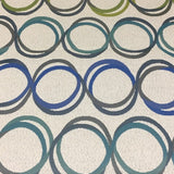 Designtex Rotary Sea Glass Overlapping Circles Upholstery Fabric