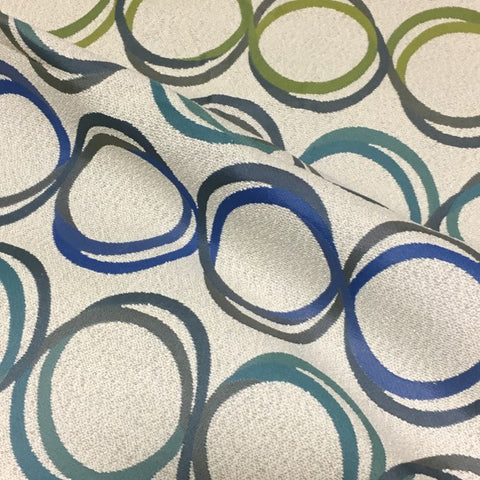 Designtex Rotary Sea Glass Overlapping Circles Upholstery Fabric