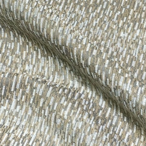 Jala Shimmer Textured Etched Pattern Brown Upholstery Fabric