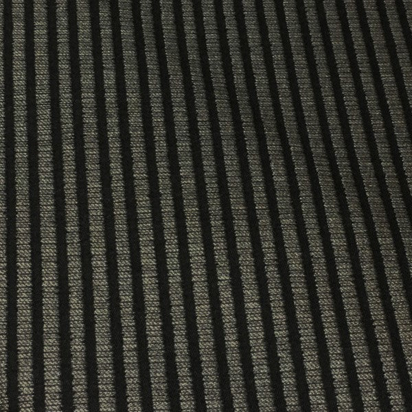 Knoll Zipline Carbon Gray Stripe Upholstery Fabric